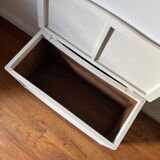 Old wooden toy box repainted