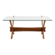 Table basse en teck Condor par Fredrik Schriever-Abeln pour Örebro Glas