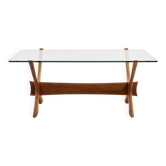 Table basse en teck Condor par Fredrik Schriever-Abeln pour Örebro Glas