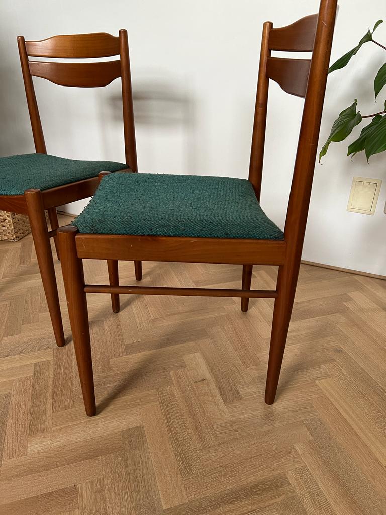 Paire de chaises de salle à manger en bois de teck Danish Design