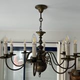 Lustre ancien en bronze