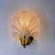 Shell wall light, frosted Murano glass, Italy, 1980s