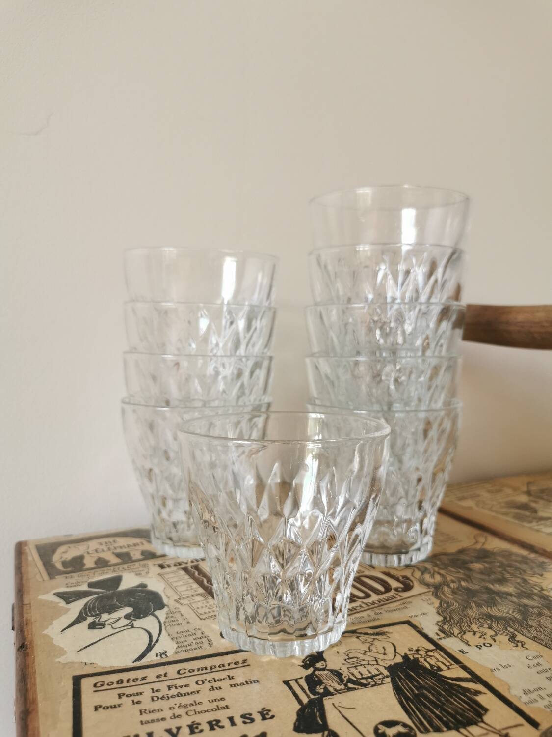 Vintage Vereco water glasses