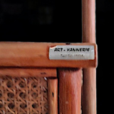 Rattan magazine rack