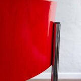 Functionalist Bauhaus Style Red Dining Chairs By Kovona, 1940s
