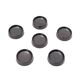 Gabbianelli black glazed ceramic bowls, 1970s, set of 6.