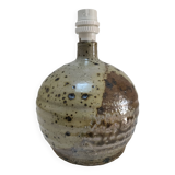 Pied lampe boule grès émaillé pyrité Gustave Tiffoche