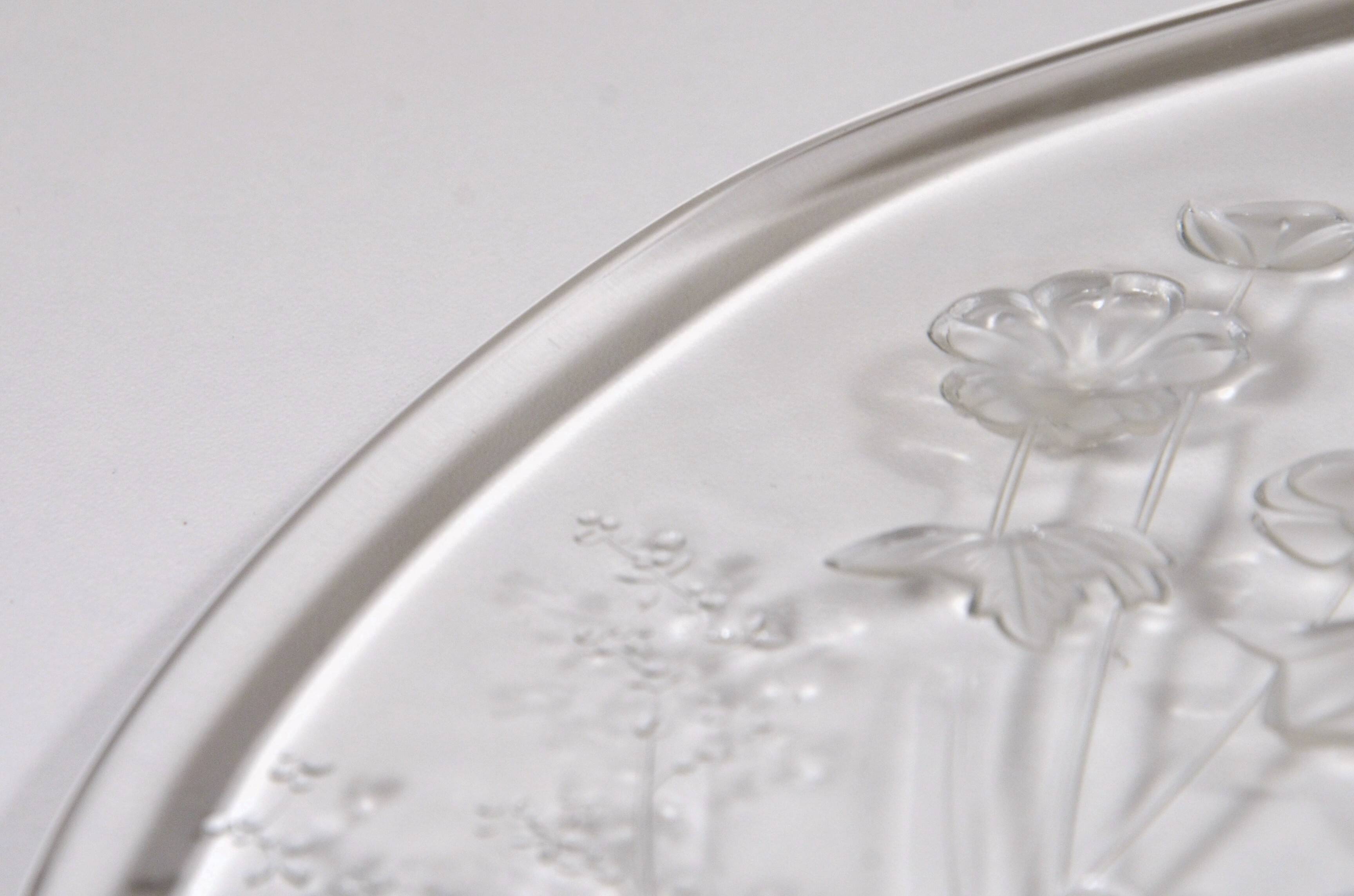 Decorative glass plate, Wiesengrund, Germany, 33 x 1cm