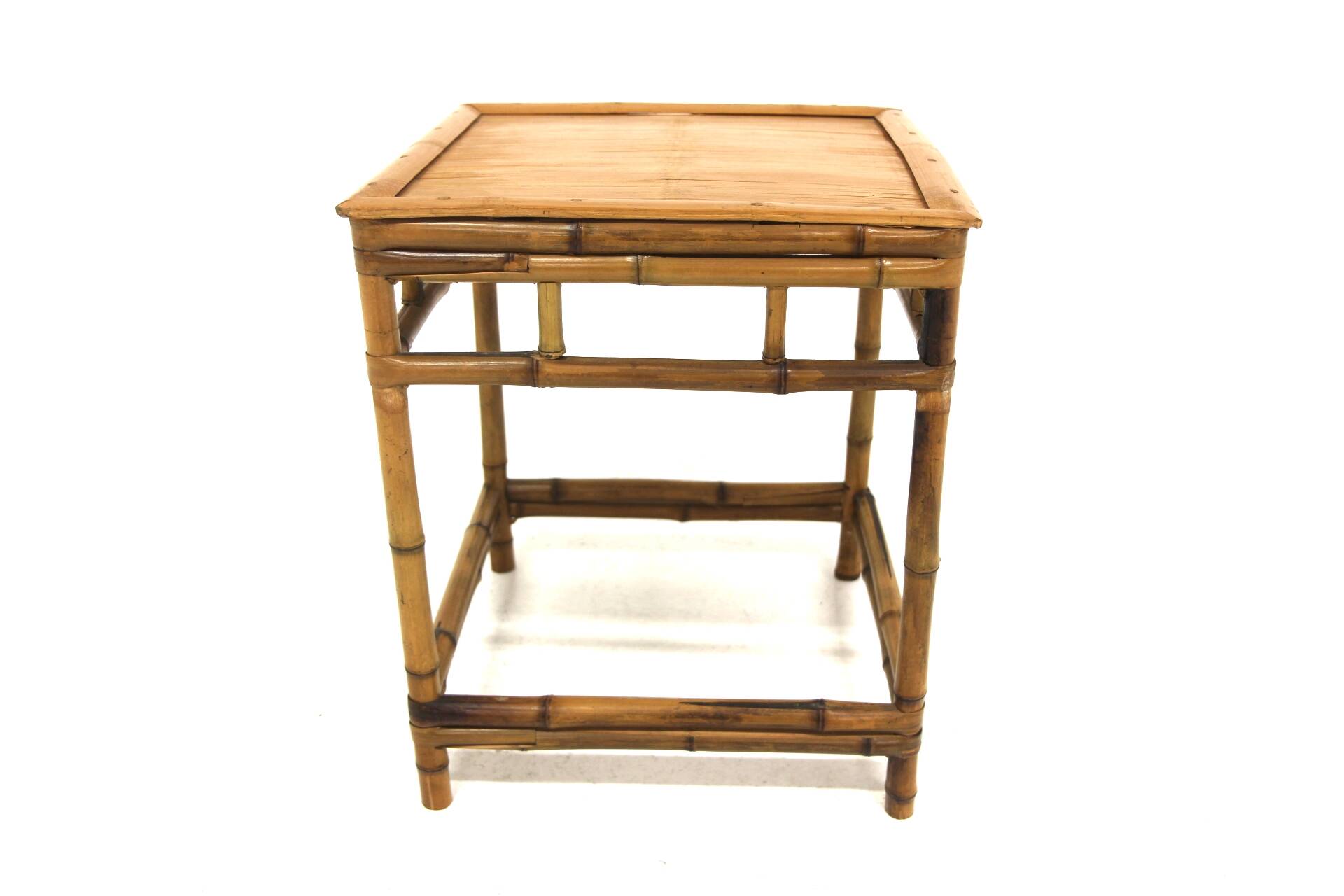 Scandinavian rattan bedside table, Sweden, 1960