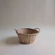 Panier rond en osier bois clair