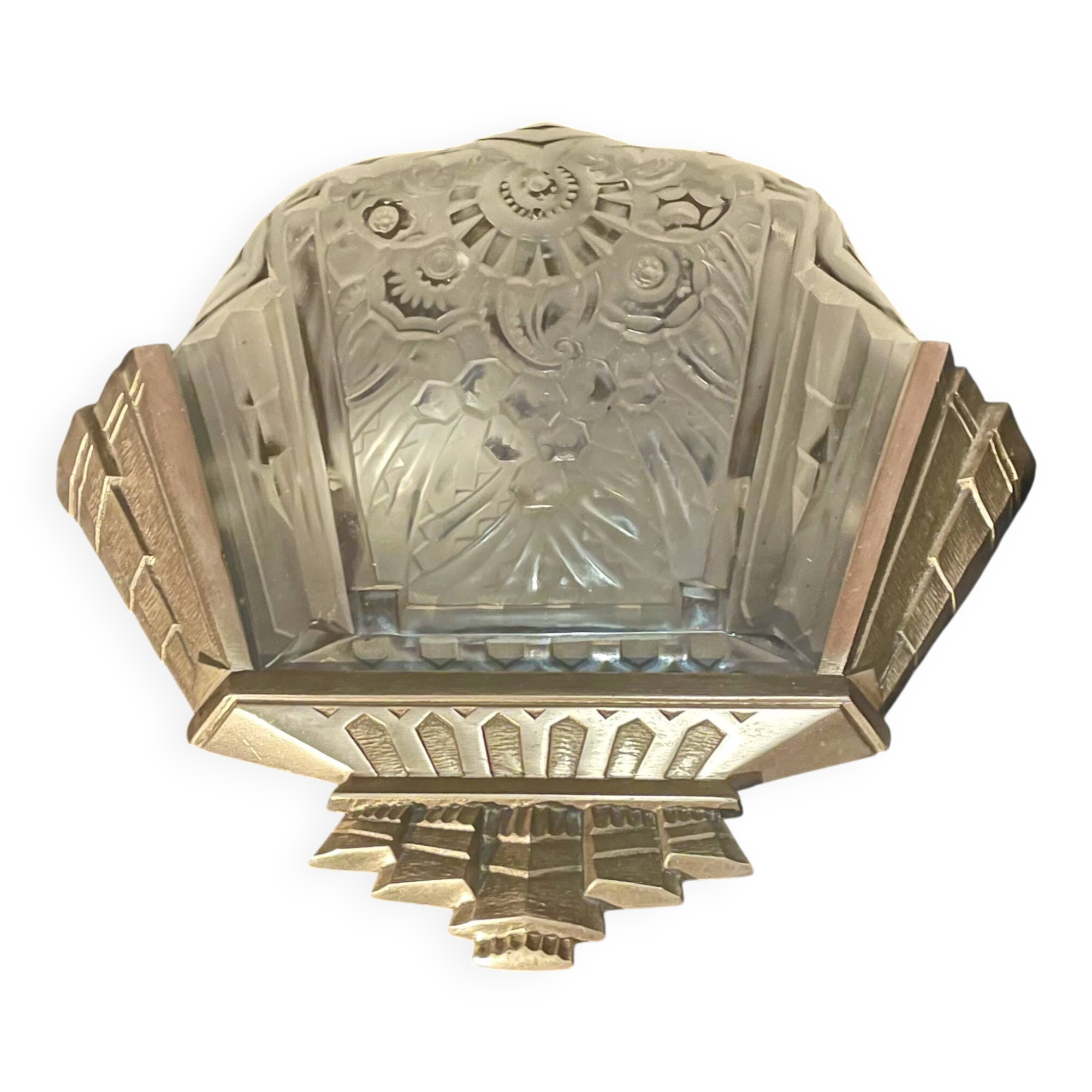 Art Deco wall light, signed "P. Maynadier", 1930s.