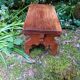 Small vintage footrest bench