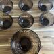 6 bowls + 1 large Duralex salad bowl beautiful Creole smoked glass