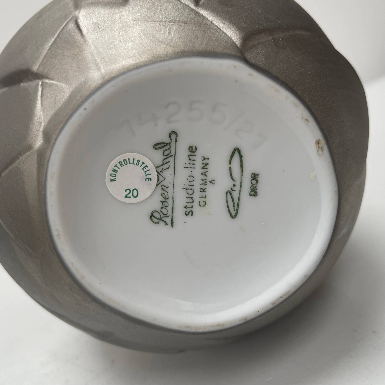 Vase en porcelaine Phases Rosenthal Allemagne