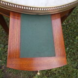 Mahogany hot water bottle table