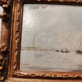 Pair of oils on panels by Henri Saint Clair, circa 1930.