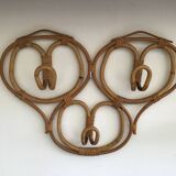 Sognot rattan coat rack 1950