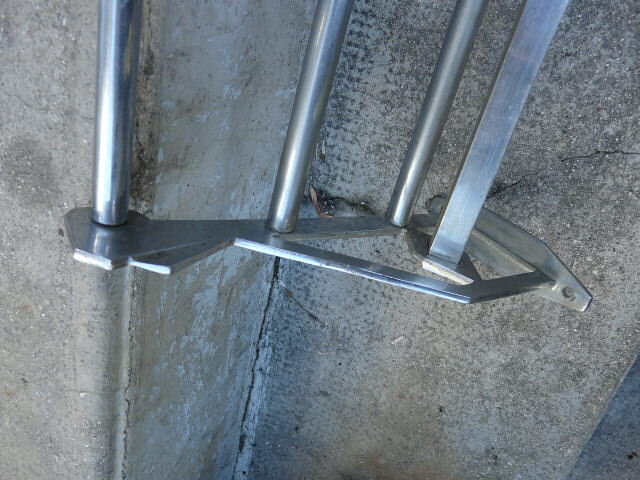 Wall coat rack / Art Deco hat in chrome metal