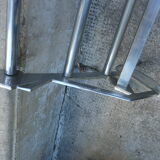 Wall coat rack / Art Deco hat in chrome metal