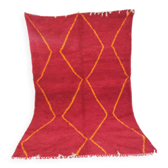 Tapis marocain rouge 288x190cm