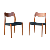 Chairs by Niels Otto Moller 71