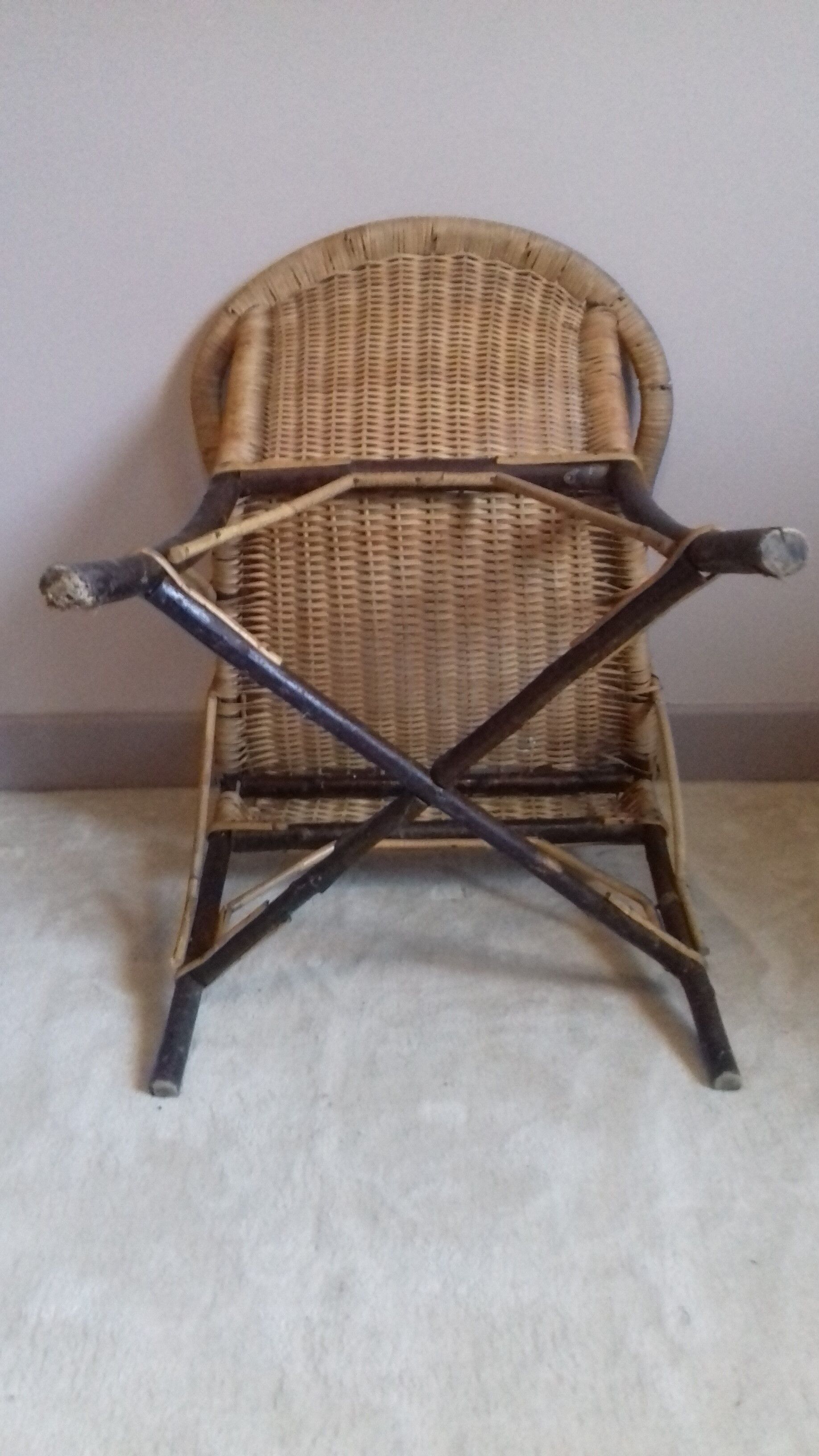 Wicker armchair