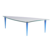 Table basse « Lobachevsky » des années 1980, conçue par Isao Hosoe pour Tonelli, Italie