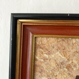 Vintage mosaic frame with butterfly wings