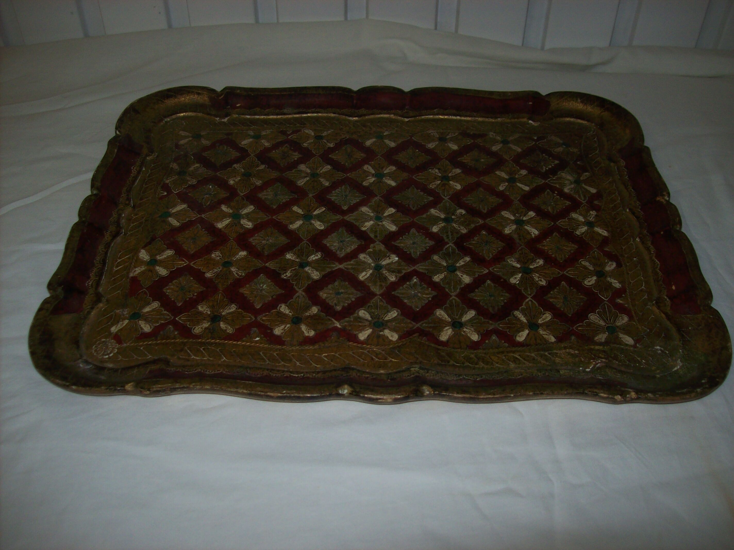 Venetian-style vintage platter