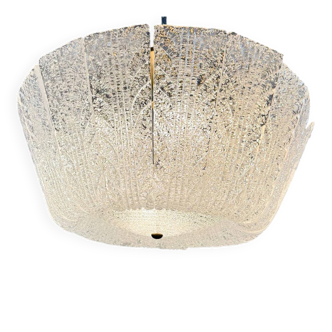 Barovier & Toso. Large ceiling lamp/chandelier by Barovier & Toso, Murano glass, Italy, 1960s, rare example.