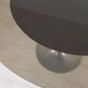 Round tulip table in smoked glass 1970