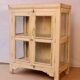 Art Deco cabinet in original ecru patinated Burmese teak.
