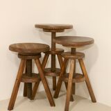 Set of 3 carpenter's screw stools