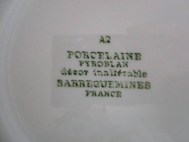 SARREGUEMINES: OBERNAI model - 6 dessert plates - H.LOUX