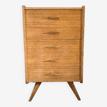 Vintage oak chiffonier from the 1950s