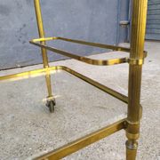 Golden brass cart