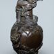 Paire de bougeoirs en bronze période Meiji vers 1870