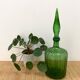 Carafe en verre italien Empoli, années 60