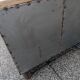 Antique workshop workbench, vintage, metal and wood
