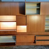 Bibliothèque bar scandinave années 70