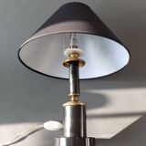Lampe Carcel en métal et laiton doré 1960.