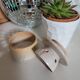 Water butter dish in glazed stoneware