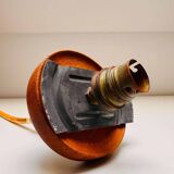 "Teak-Kina" pendant light, Bent Karlby for Lyfa, 1950s