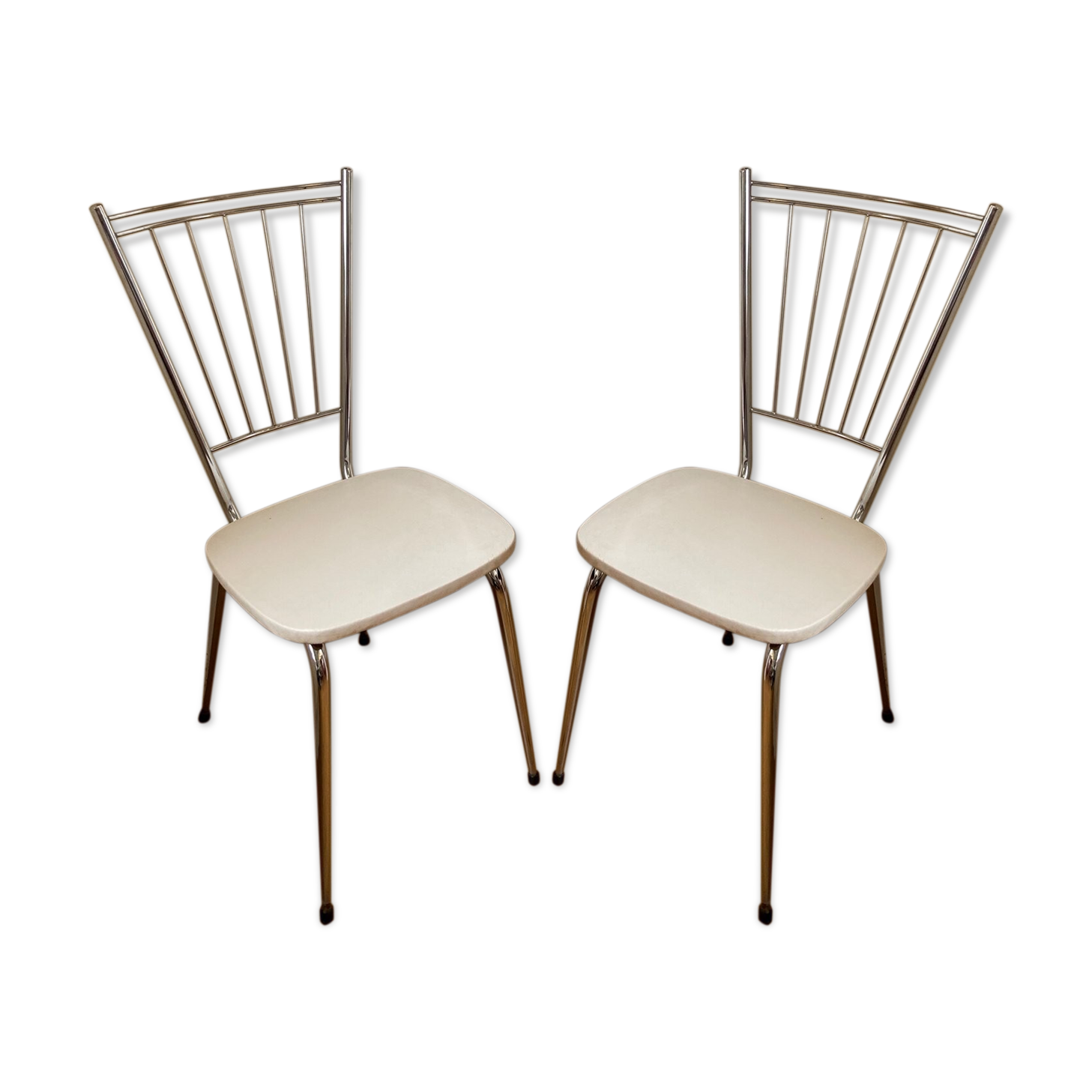 Pair of chrome chairs