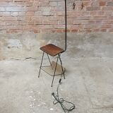 Vintage rope floor lamp magazine door