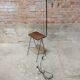 Lampadaire cordage vintage porte revue