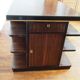 Bureau Art Déco double face en ébène de macassar et bois noirci