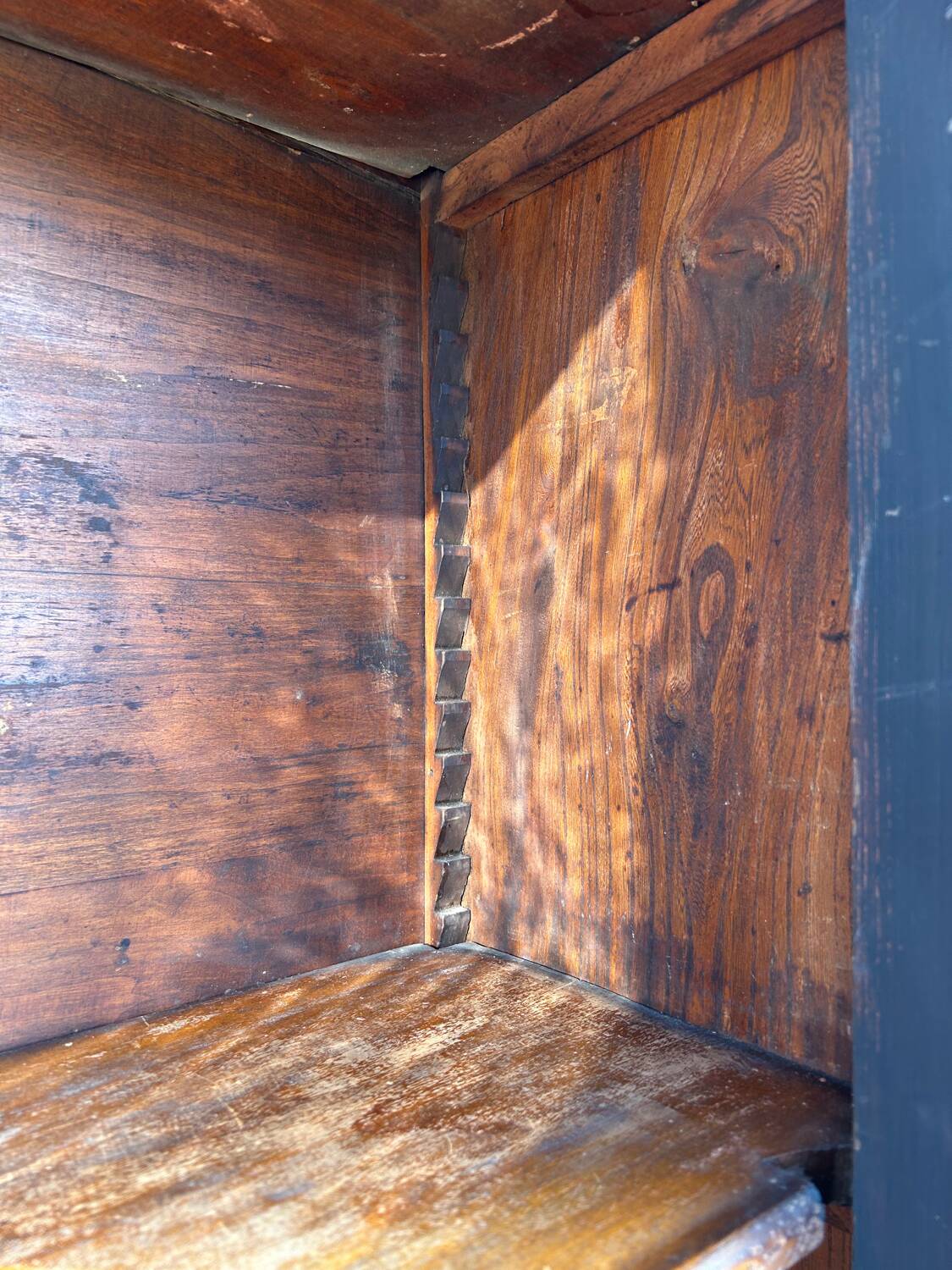 Antique black office dresser