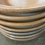 Assiettes creuses x7  grès du marais
