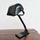 Lampe de bureau articulée ERPE — Vert foncé tout métal, Belgique, années 30-40